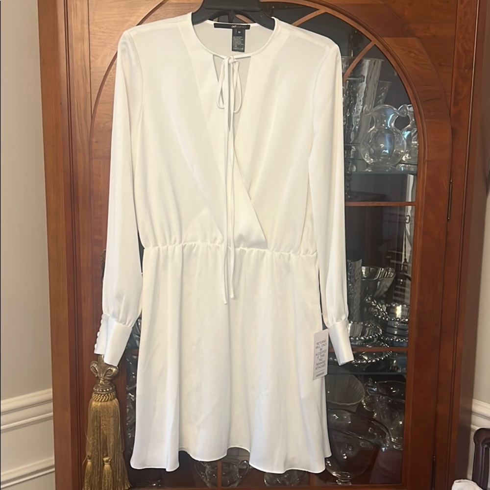 White Long Sleeve Dress